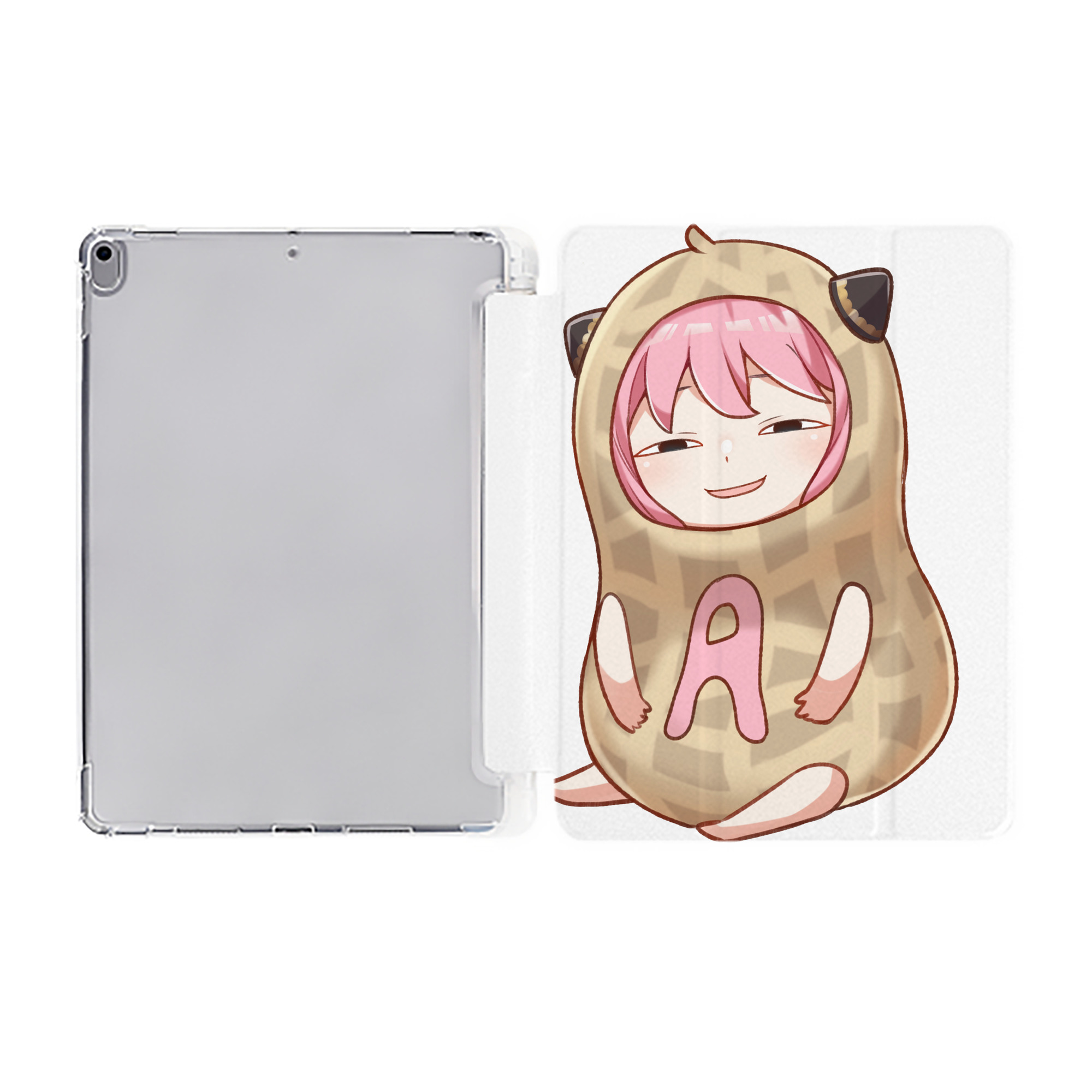 （画像用） SPY×FAMILY间谍家家酒 IPad ケース ペン収納付き 三つ折りスタンド PUレザー×シリコン 対応機種9.5/10.5/10.9インチ